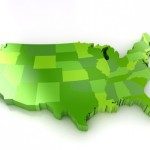 United States of America 3d map